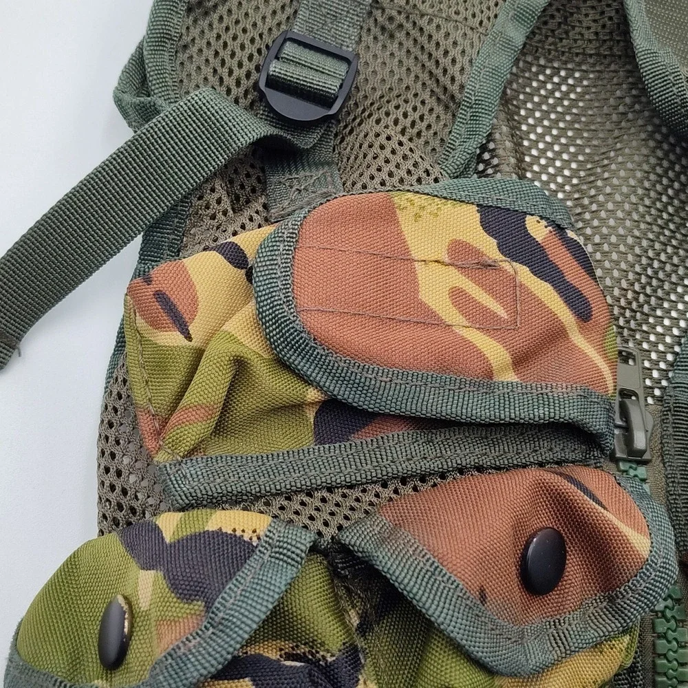 KOMBAT.UK Youth Med Camo Tactical Vest Holster Adjustable📸SEE‎ PICS📏📸